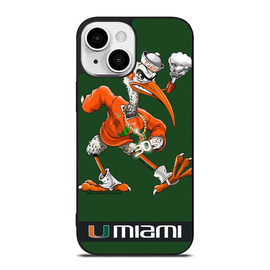 MIAMI HURRICANES MASCOT iPhone 13 Mini Case Cover
