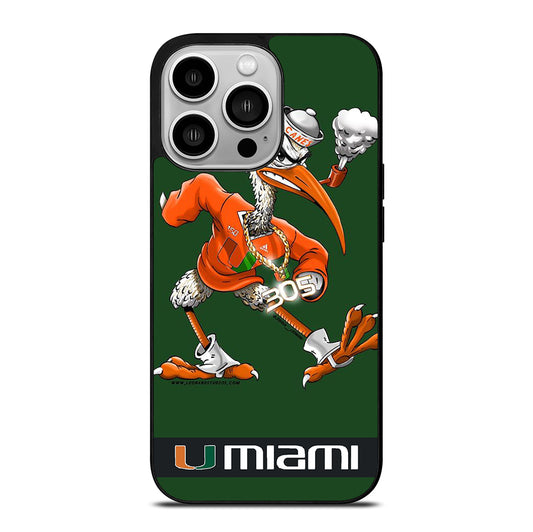 MIAMI HURRICANES MASCOT iPhone 14 Pro Case Cover