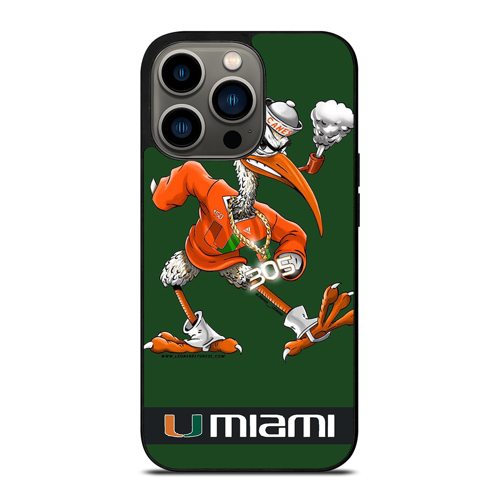 MIAMI HURRICANES MASCOT iPhone 13 Pro Case Cover