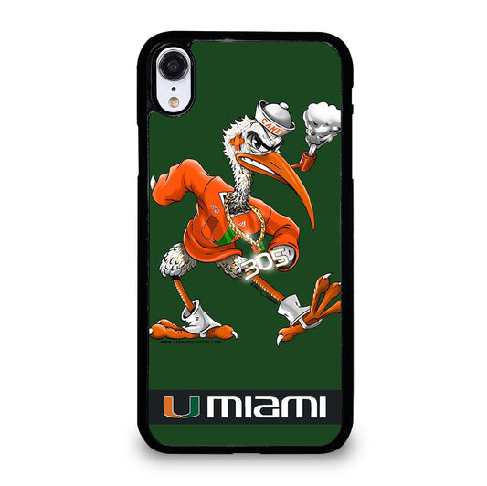 MIAMI HURRICANES MASCOT iPhone XR Case Cover