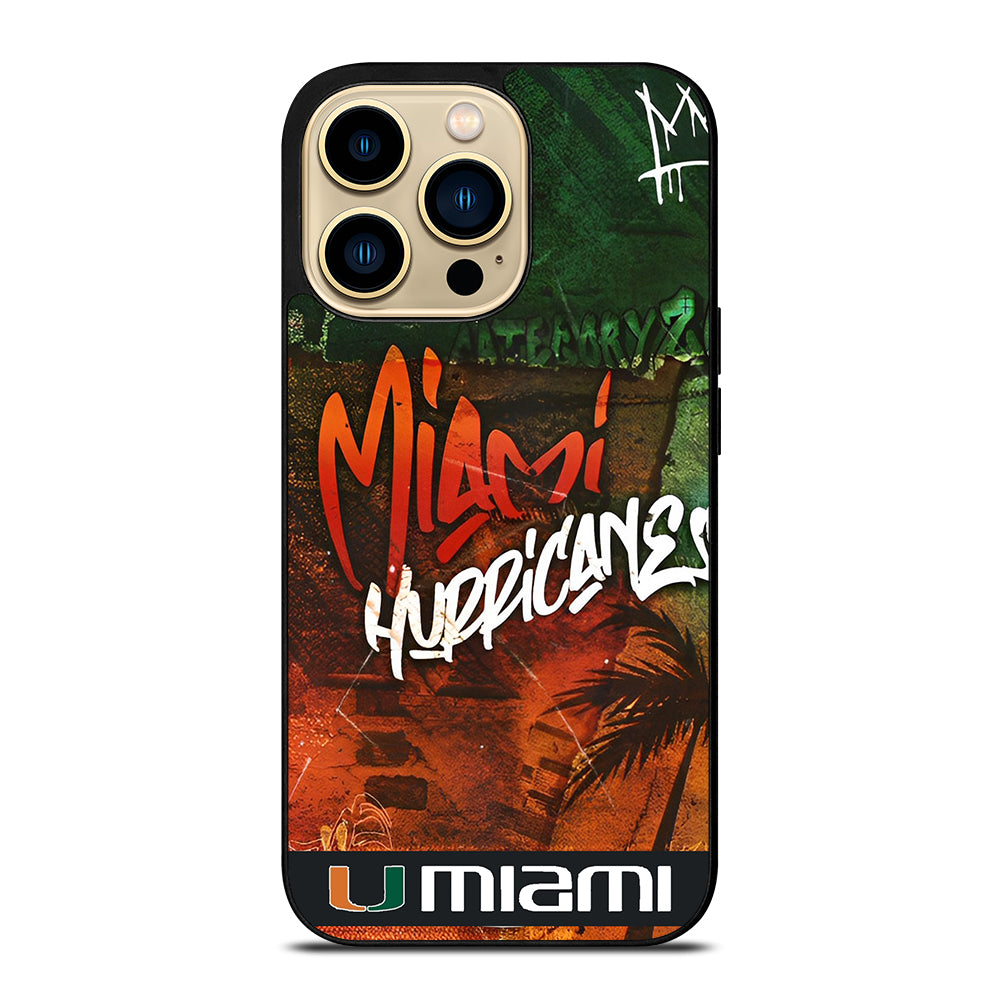 MIAMI HURRICANES iPhone 14 Pro Max Case Cover