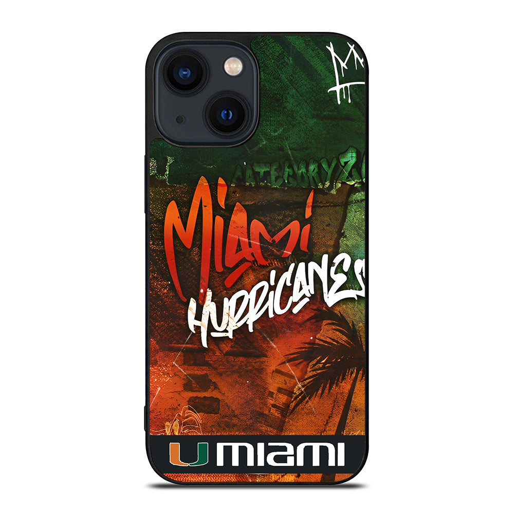MIAMI HURRICANES iPhone 14 Plus Case Cover