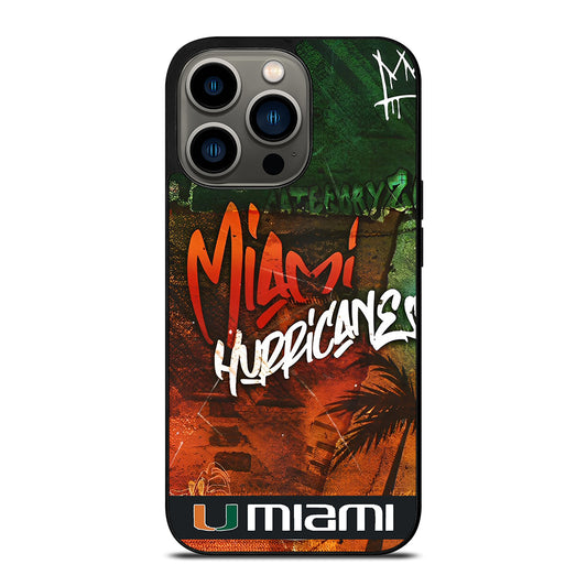 MIAMI HURRICANES iPhone 13 Pro Case Cover