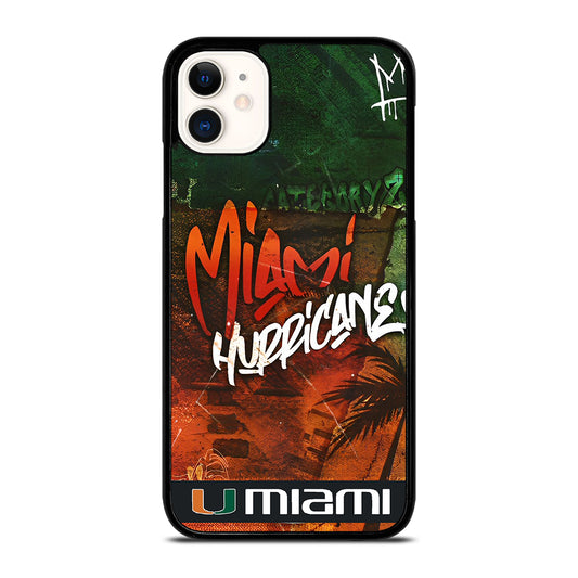 MIAMI HURRICANES iPhone 11 Case Cover