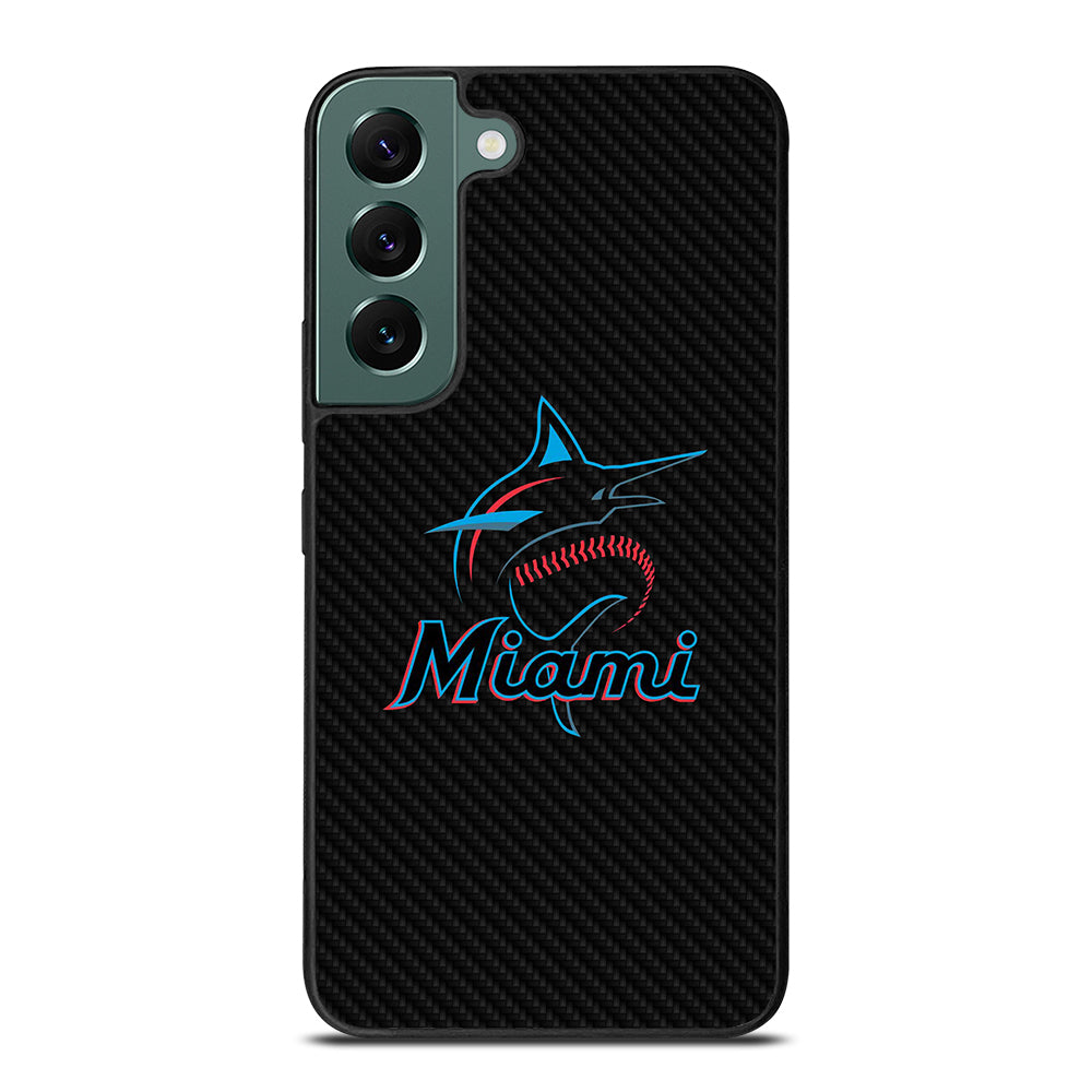 MIAMI MARLINS LOGO CARBON Samsung Galaxy S22 Case Cover