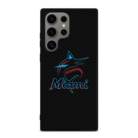 MIAMI MARLINS LOGO CARBON Samsung Galaxy S24 Ultra Case Cover