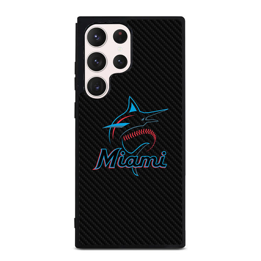MIAMI MARLINS LOGO CARBON Samsung Galaxy S23 Ultra Case Cover