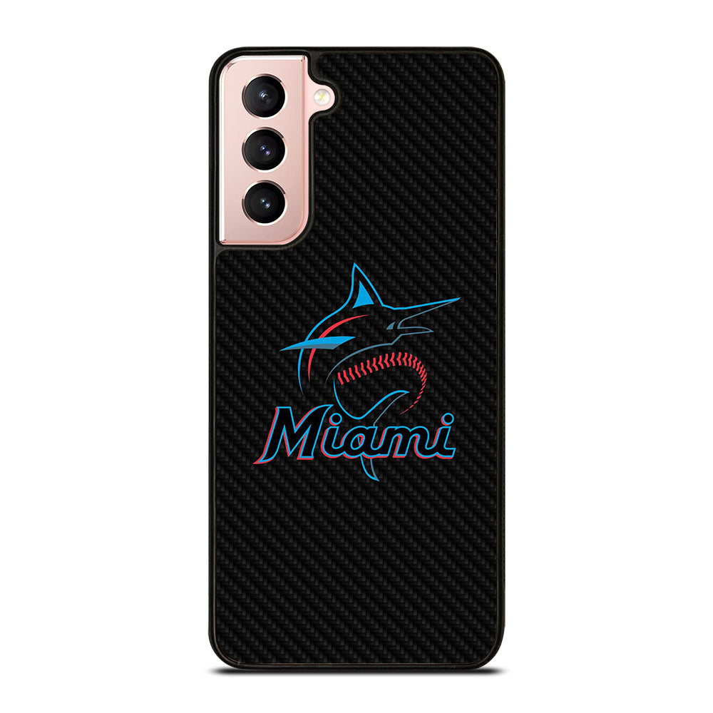 MIAMI MARLINS LOGO CARBON Samsung Galaxy S21 Case Cover