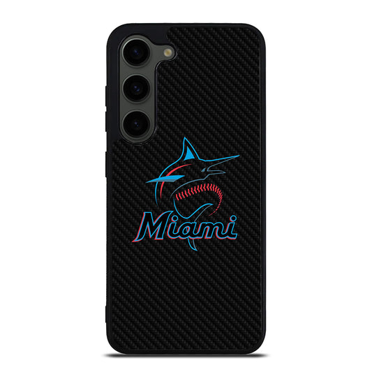 MIAMI MARLINS LOGO CARBON Samsung Galaxy S23 Plus Case Cover