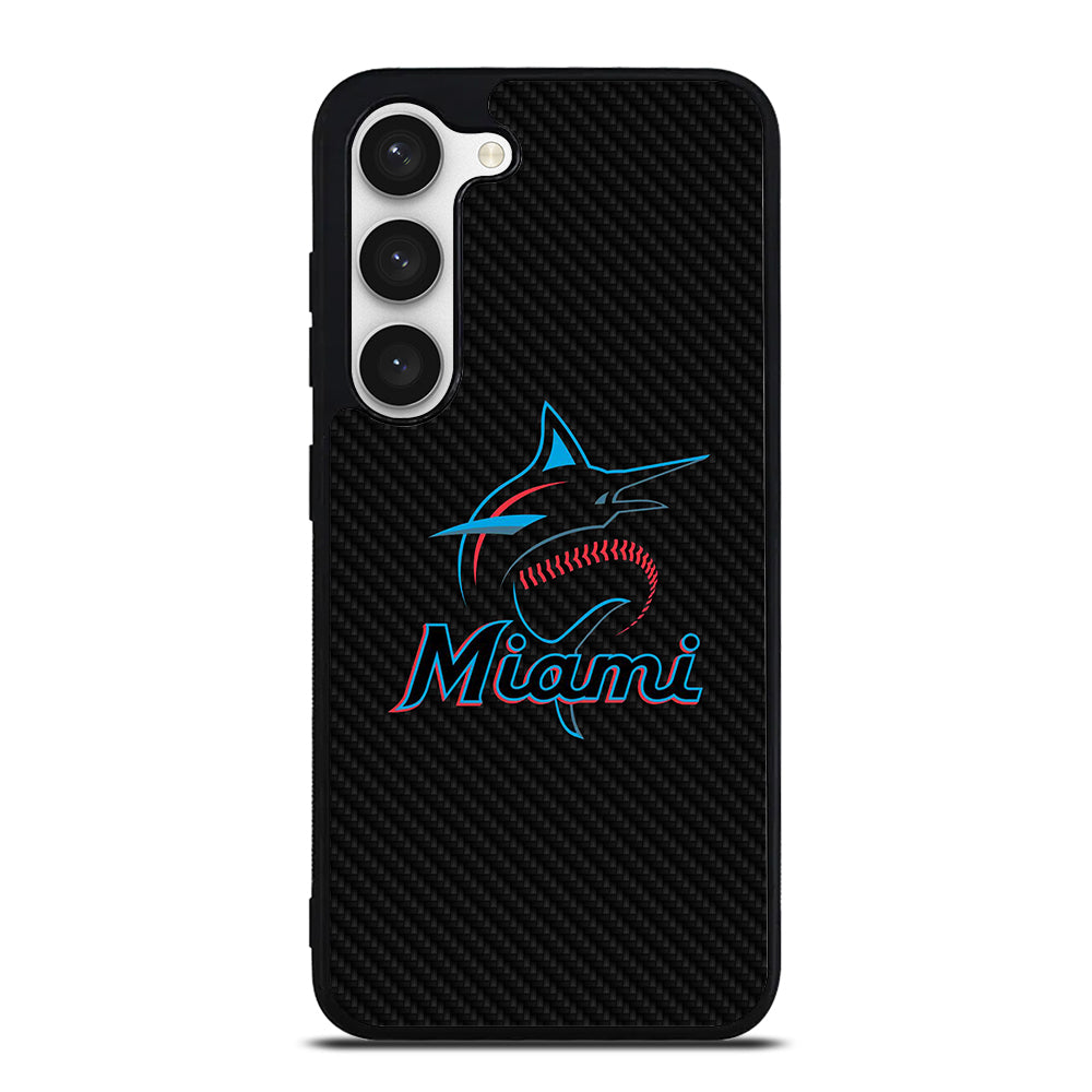 MIAMI MARLINS LOGO CARBON Samsung Galaxy S23 Case Cover