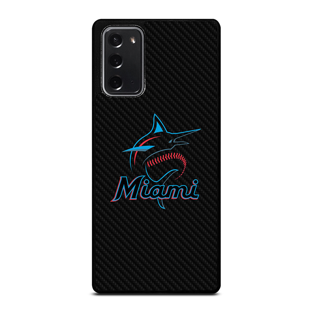 MIAMI MARLINS LOGO CARBON Samsung Galaxy Note 20 Case Cover