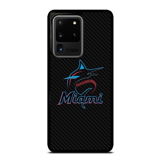 MIAMI MARLINS LOGO CARBON Samsung Galaxy S20 Ultra Case Cover