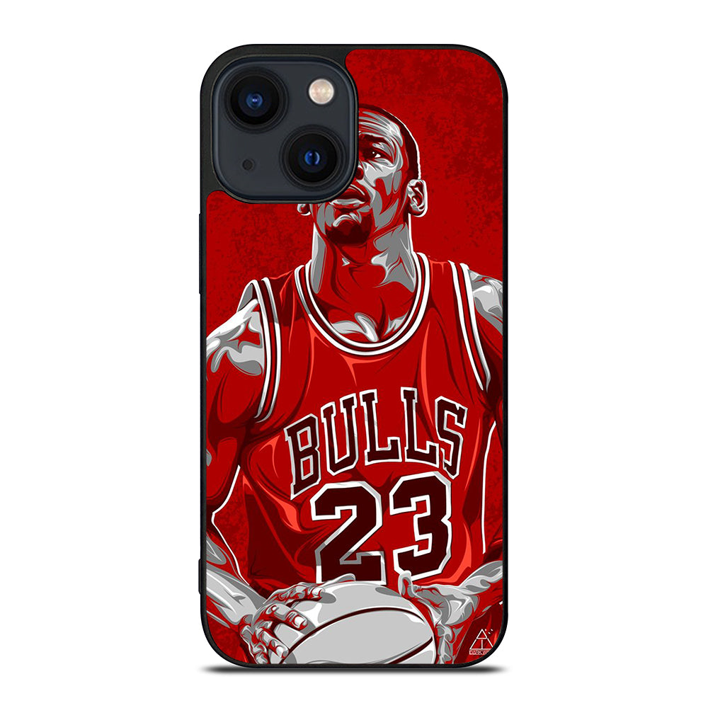 MICHAEL JORDAN ART NBA iPhone 14 Plus Case Cover