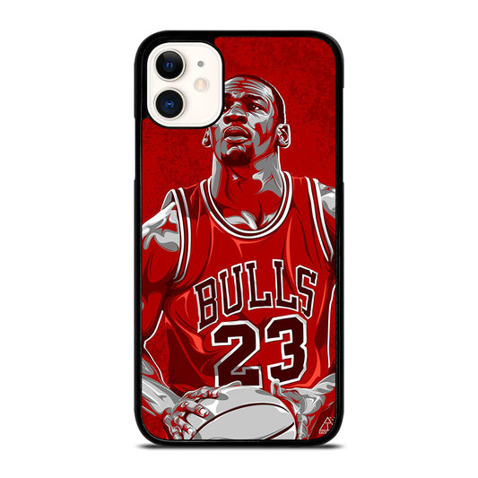 MICHAEL JORDAN ART NBA iPhone 11 Case Cover
