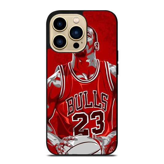 MICHAEL JORDAN ART NBA iPhone 14 Pro Max Case Cover