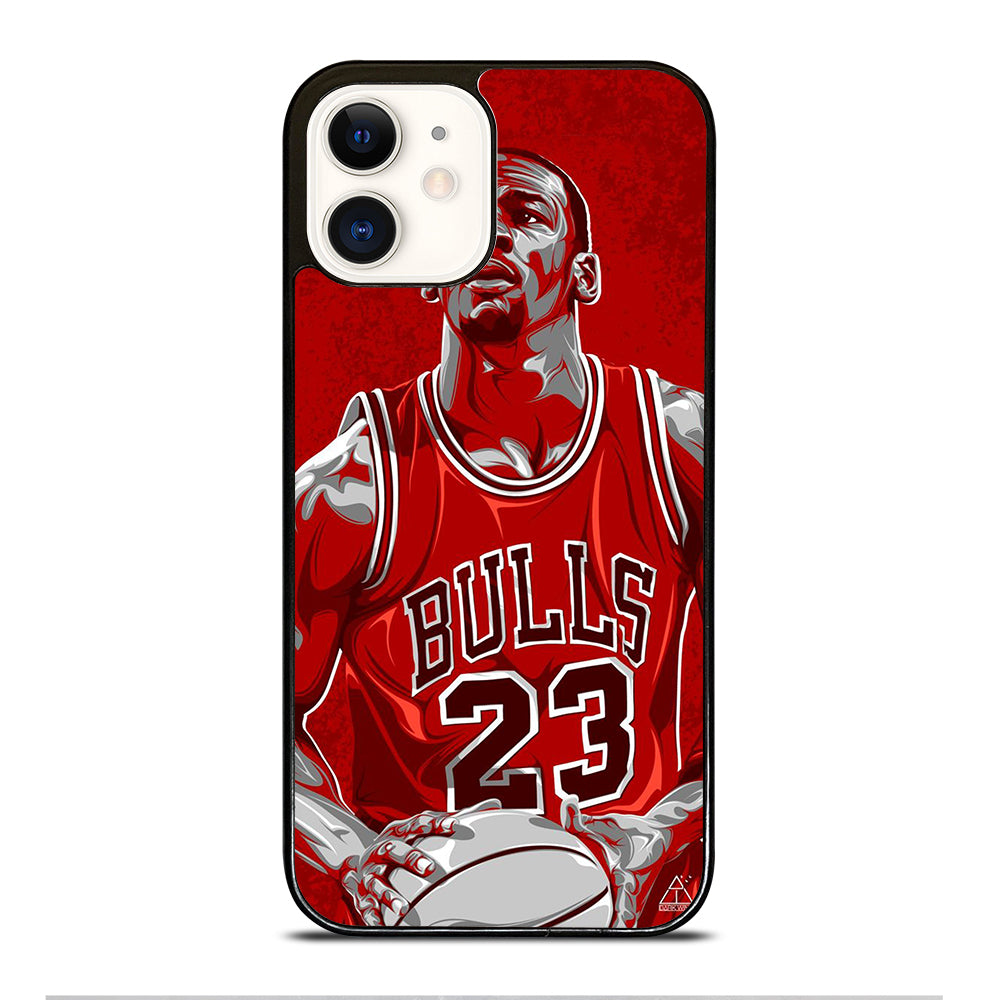 MICHAEL JORDAN ART NBA iPhone 12 Case Cover