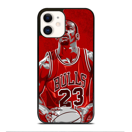 MICHAEL JORDAN ART NBA iPhone 12 Case Cover
