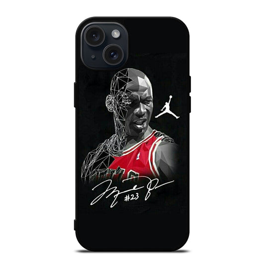 MICHAEL JORDAN ART SIGNATURE iPhone 15 Plus Case Cover