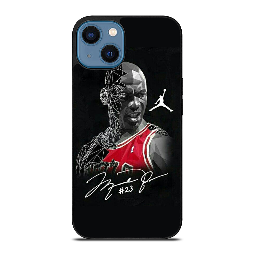 MICHAEL JORDAN ART SIGNATURE iPhone 14 Case Cover