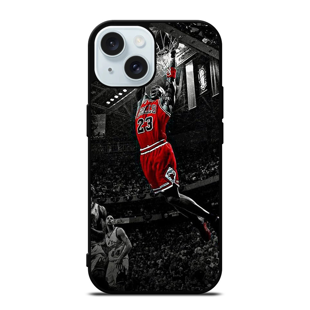 MICHAEL JORDAN SLAM DUNK iPhone 15 Case Cover