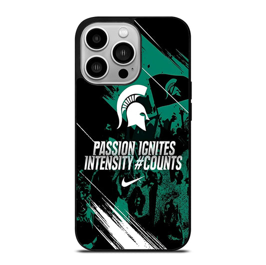 MICHIGAN STATE SPARTANS NFL SYMBOL iPhone 14 Pro Case Cover