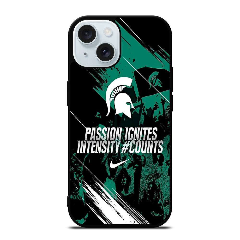 MICHIGAN STATE SPARTANS NFL SYMBOL iPhone 15 Case Cover