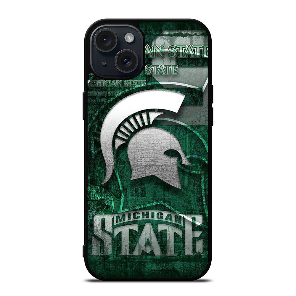 MICHIGAN STATE UNIVERSITY MSU LOGO 1 iPhone 15 Plus Case Cover