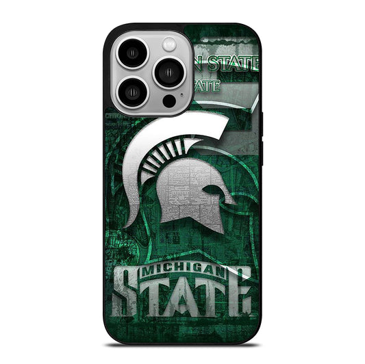 MICHIGAN STATE UNIVERSITY MSU LOGO 1 iPhone 14 Pro Case Cover