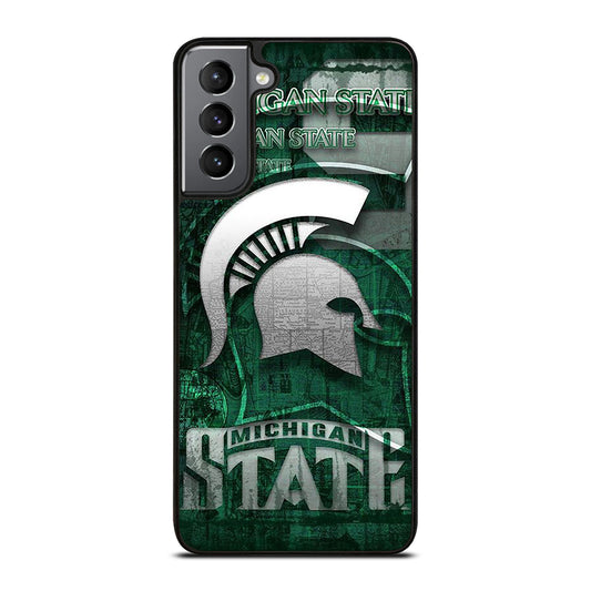 MICHIGAN STATE UNIVERSITY MSU LOGO 1 Samsung Galaxy S21 Plus Case Cover