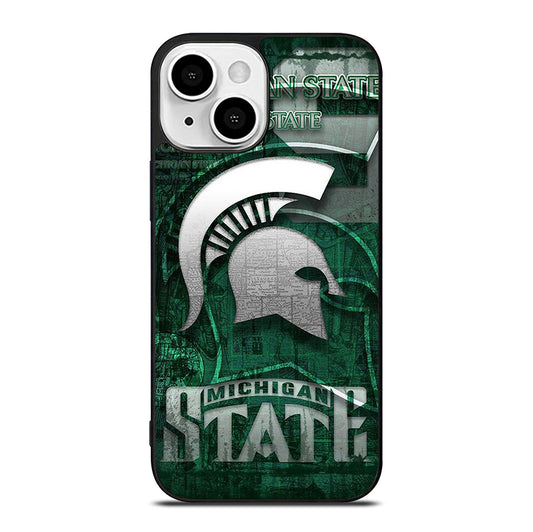 MICHIGAN STATE UNIVERSITY MSU LOGO 1 iPhone 13 Mini Case Cover
