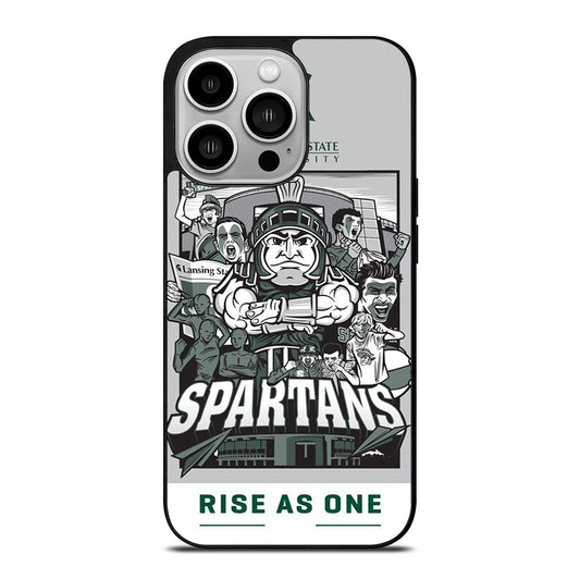 MICHIGAN STATE UNIVERSITY MSU LOGO 2 iPhone 14 Pro Case Cover