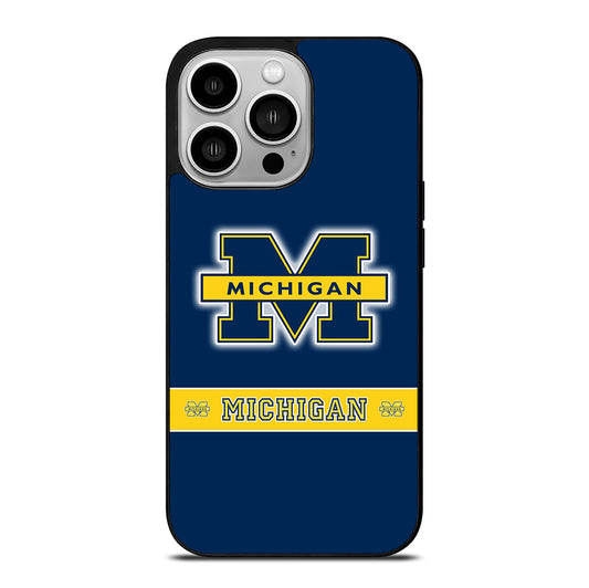 MICHIGAN WOLVERINES LOGO iPhone 14 Pro Case Cover