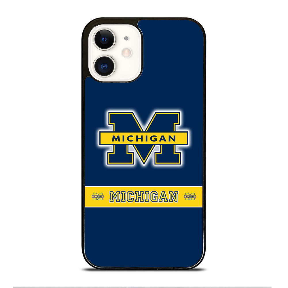 MICHIGAN WOLVERINES LOGO iPhone 12 Case Cover