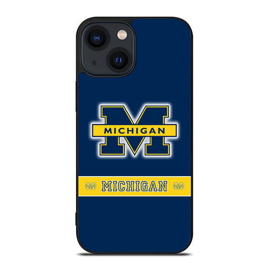 MICHIGAN WOLVERINES LOGO iPhone 14 Plus Case Cover