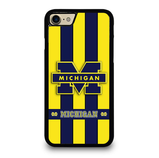 MICHIGAN WOLVERINES STRIPE LOGO iPhone 7 / 8 Case Cover