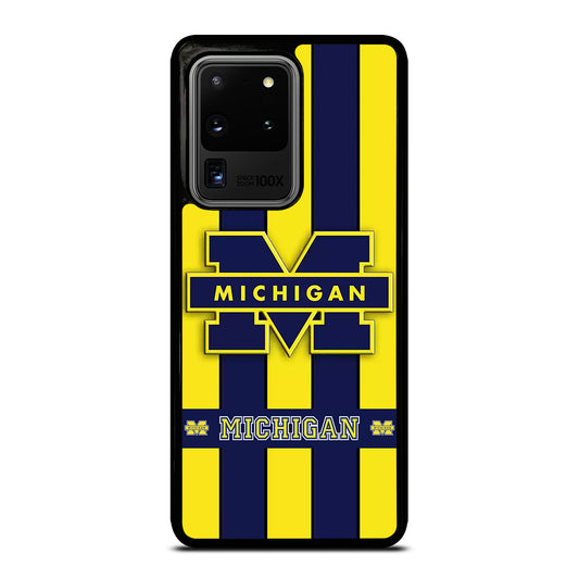 MICHIGAN WOLVERINES STRIPE LOGO Samsung Galaxy S20 Ultra Case Cover
