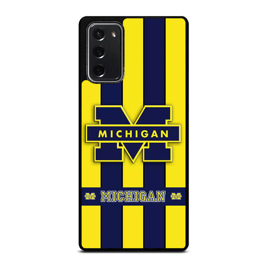 MICHIGAN WOLVERINES STRIPE LOGO Samsung Galaxy Note 20 Case Cover