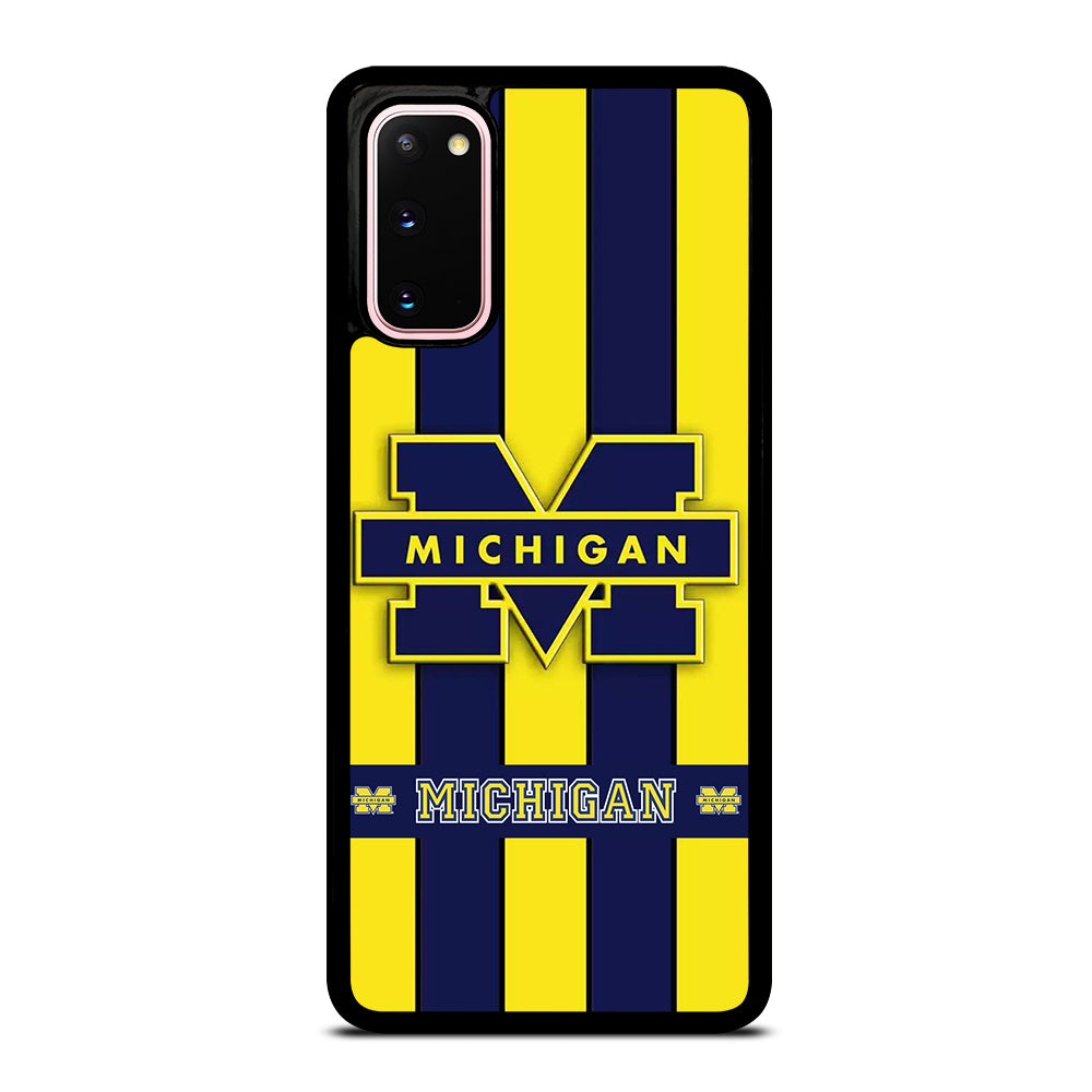 MICHIGAN WOLVERINES STRIPE LOGO Samsung Galaxy S20 Case Cover