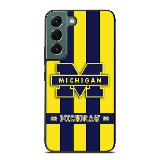 MICHIGAN WOLVERINES STRIPE LOGO Samsung Galaxy S22 Case Cover