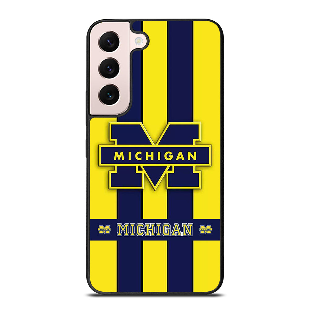 MICHIGAN WOLVERINES STRIPE LOGO Samsung Galaxy S22 Plus Case Cover