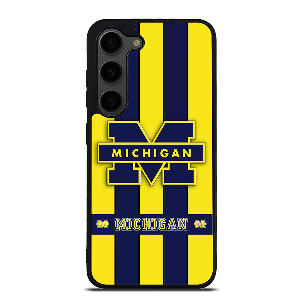 MICHIGAN WOLVERINES STRIPE LOGO Samsung Galaxy S23 Plus Case Cover