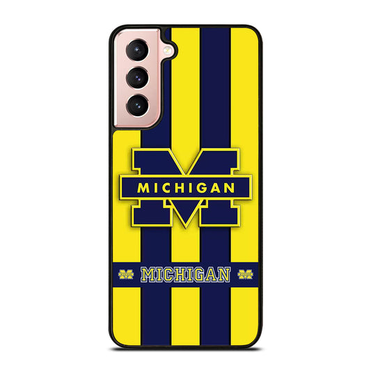 MICHIGAN WOLVERINES STRIPE LOGO Samsung Galaxy S21 Case Cover