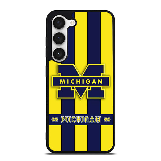 MICHIGAN WOLVERINES STRIPE LOGO Samsung Galaxy S23 Case Cover