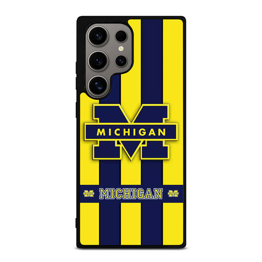 MICHIGAN WOLVERINES STRIPE LOGO Samsung Galaxy S24 Ultra Case Cover