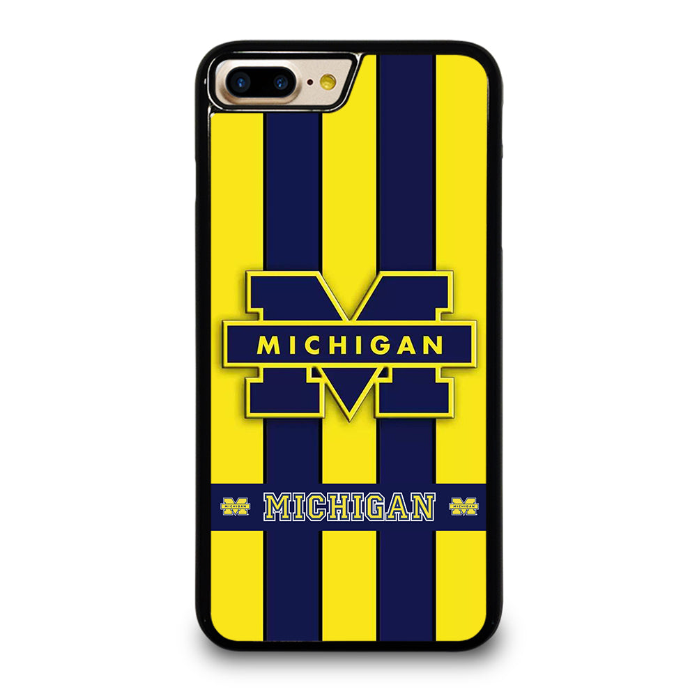 MICHIGAN WOLVERINES STRIPE LOGO iPhone 7 / 8 Plus Case Cover