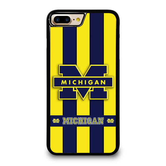 MICHIGAN WOLVERINES STRIPE LOGO iPhone 7 / 8 Plus Case Cover
