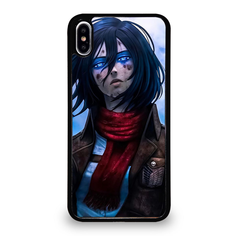 MIKASA ACKERMAN ATTACK ON TITAN ANIME SERIES iPhone XS Max Case Cover