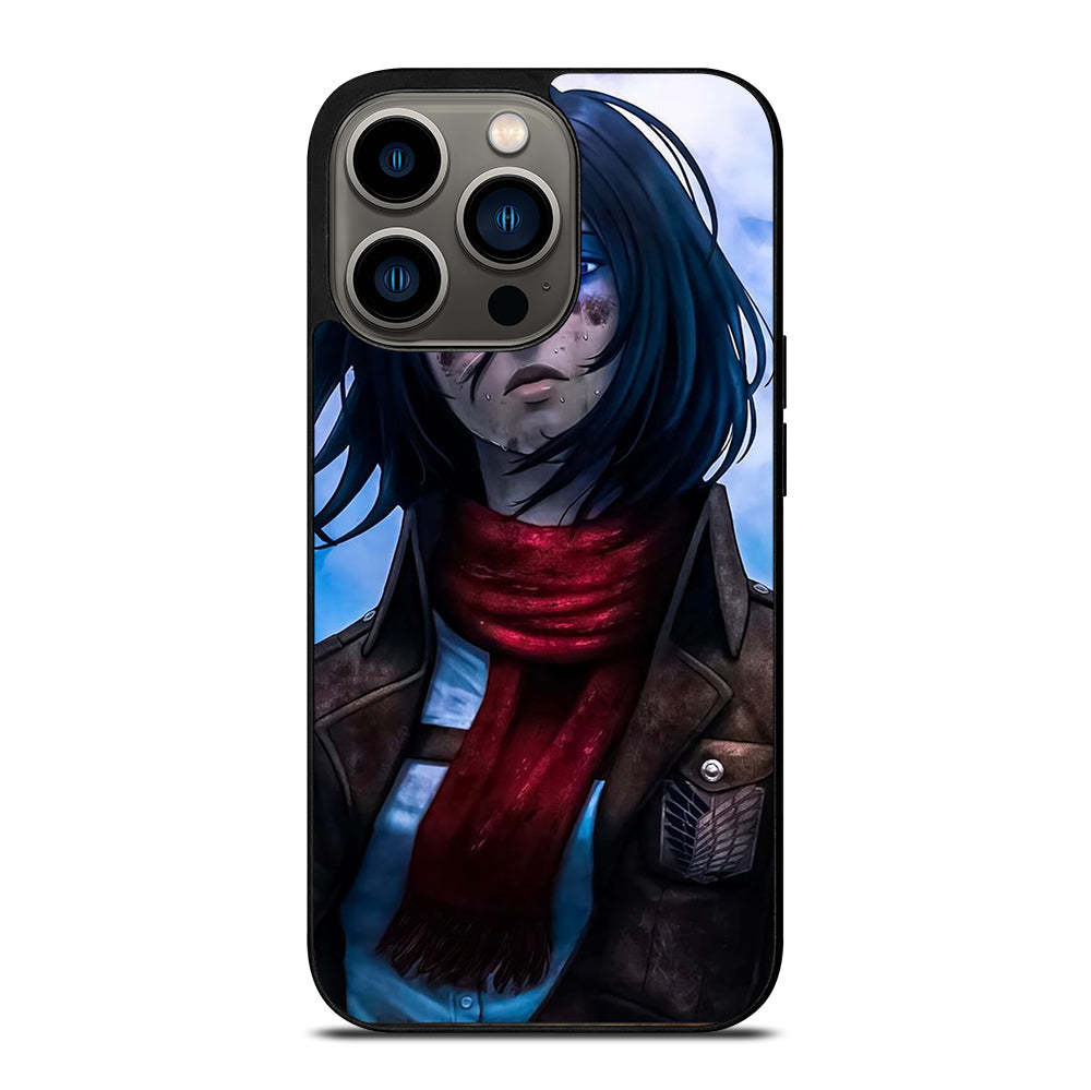 MIKASA ACKERMAN ATTACK ON TITAN ANIME SERIES iPhone 13 Pro Case Cover