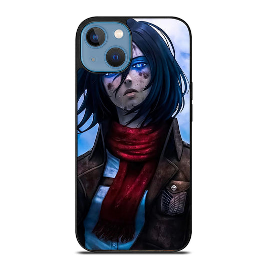 MIKASA ACKERMAN ATTACK ON TITAN ANIME SERIES iPhone 13 Case Cover