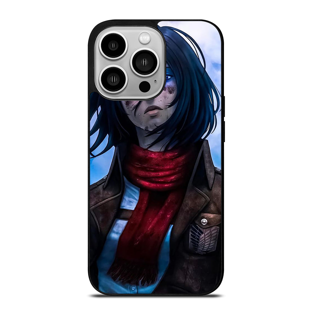 MIKASA ACKERMAN ATTACK ON TITAN ANIME SERIES iPhone 14 Pro Case Cover